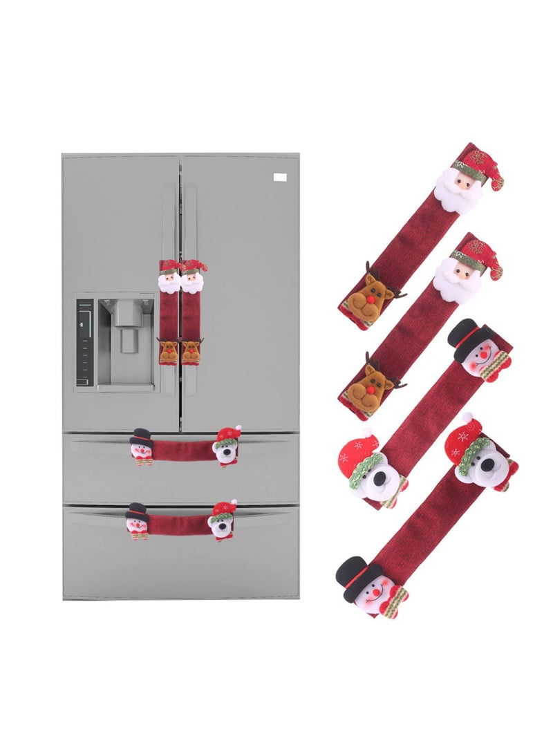 GGOOT Refrigerator Door Handle Cover Kitchen Xmas Decor Handles Antiskid Preserver Gloves Fridge Oven Handle Sleeve  - Image 4