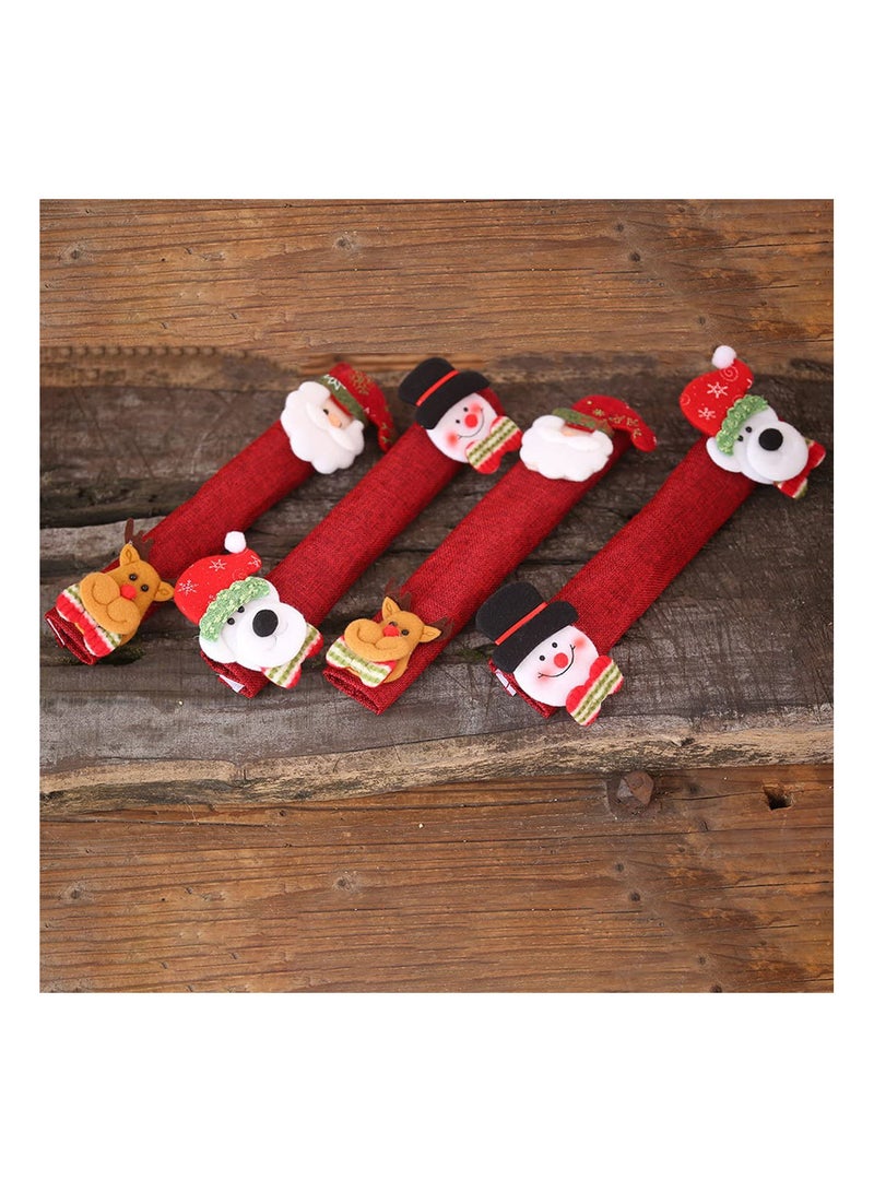 GGOOT Refrigerator Door Handle Cover Kitchen Xmas Decor Handles Antiskid Preserver Gloves Fridge Oven Handle Sleeve  - Image 5