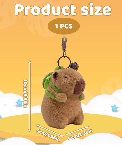 INOCEAN Capybara Keychain, Adorable Animal-Themed Gift, Premium Metal Alloy Keychain, Unique Capybara Design for Keys or Bags, Durable Everyday Accessory (One Piece) - Image 2