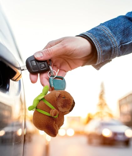 INOCEAN Capybara Keychain, Adorable Animal-Themed Gift, Premium Metal Alloy Keychain, Unique Capybara Design for Keys or Bags, Durable Everyday Accessory (One Piece) - Image 5