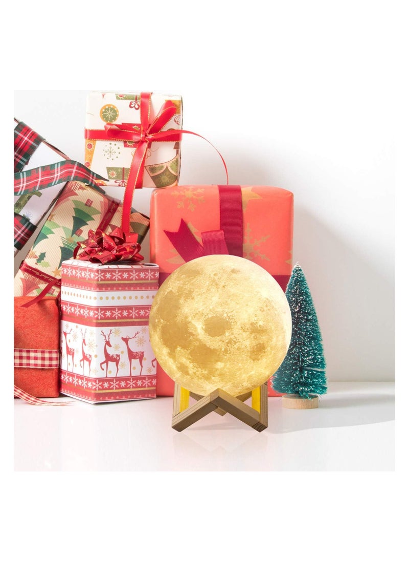 Generic - Moon Lamp, LED Night Light 3D Printing Moon Light with Stand, Moon Light Lamps - Image 1