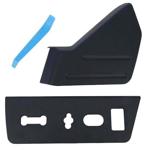 YOUYIEN Front Left Driver Seat Trim Cover Panel & Seat Switch Housing Panel Bezel(2PCS). Fit for Ford F-150 2009-2014. Replaces Part #9L3Z-1661693-CA,9L3Z-14A706-NA(Black). - Image 1