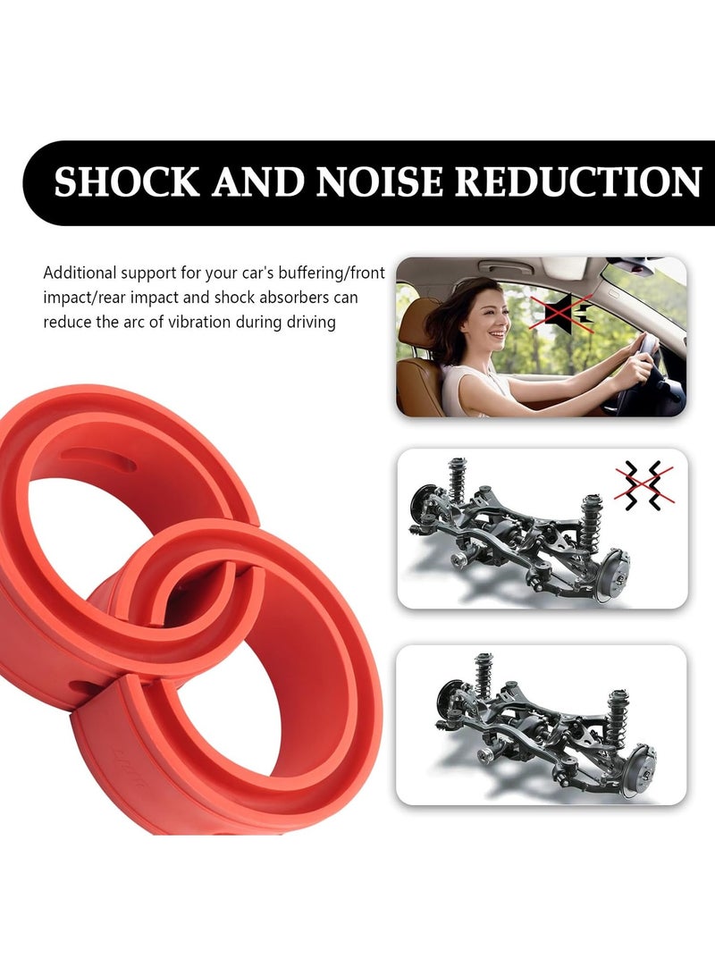2PCS Front-Rear Coil Spring Spacer for 1.45''-1.65'' Spring Spacing,Heavy-Duty Coil Spring Booster Enhance Spring Rate,Universal Coil Spring Spacers Car Accessories for 2000-2500Lb Car - Image 5