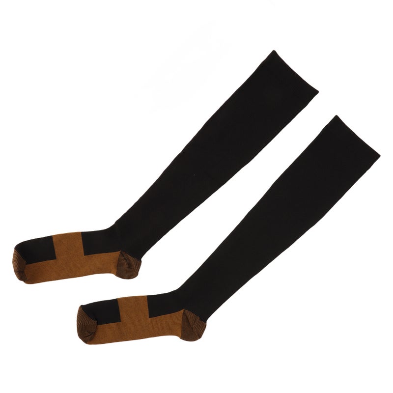 Compression Socks Copper Fiber Stress Relief Improve Circulation Ankle Compression Socks for Diabetic L/XL - Image 2