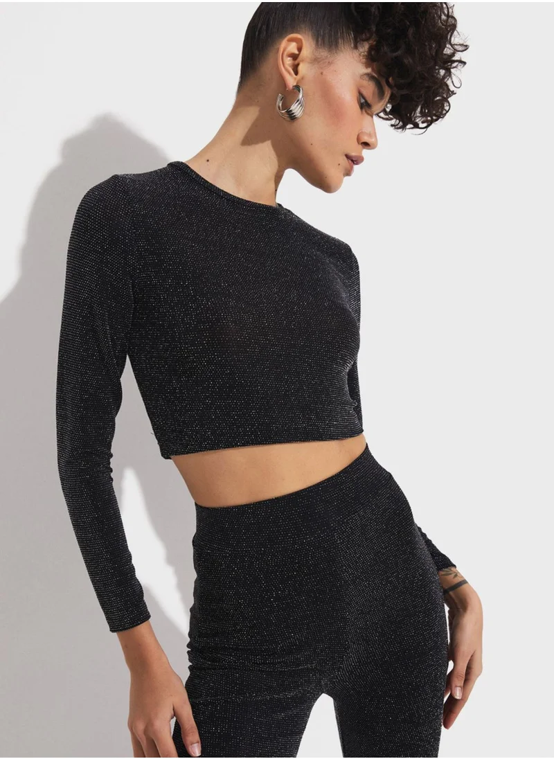 JUNE Knitted Crop Top