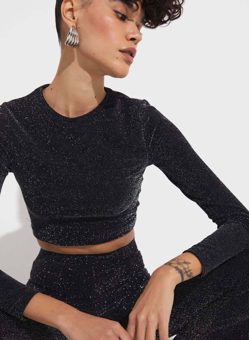 JUNE Knitted Crop Top