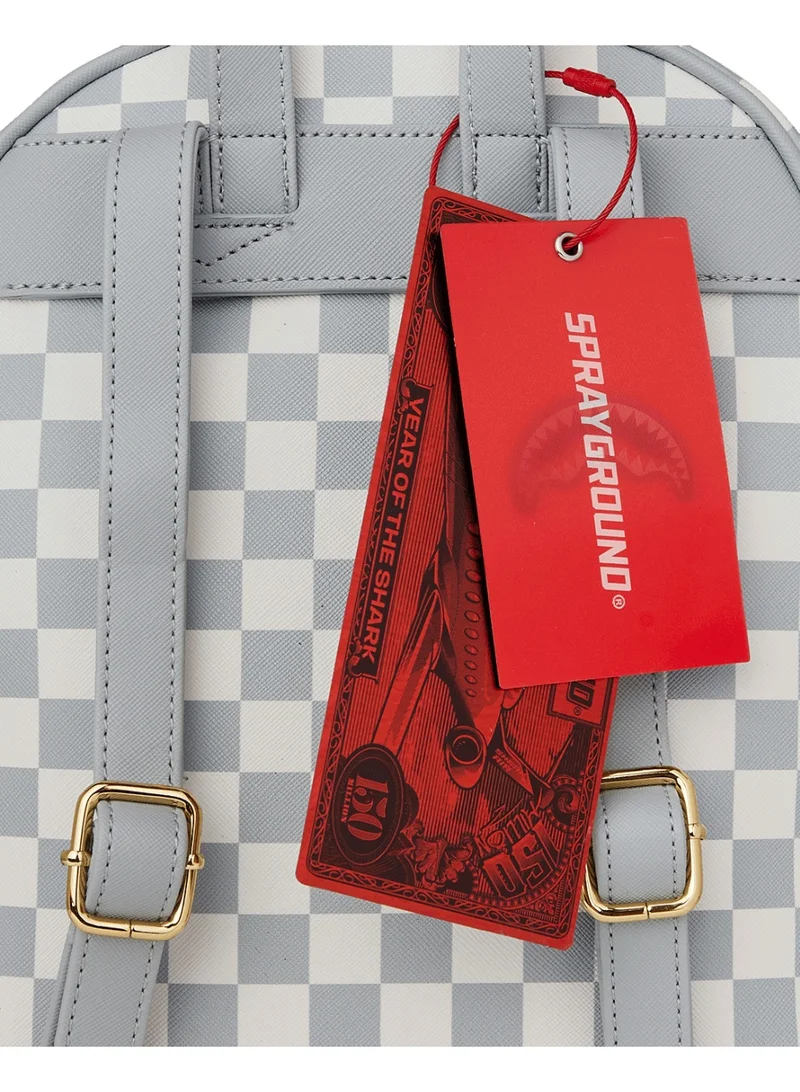 SPRAYGROUND SG CREAM AND BROWN TEAR CHECK SAVAGE BACKPACK