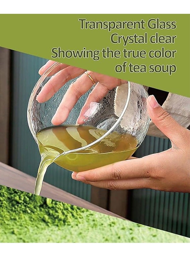 BOUND MOAT 7-Piece Matcha Tea Set Matcha Whisk Set Include Matcha Bowl, Matcha Whisk, Matcha Spoon,Tea Sifter,Whisk Holder,Bowl mat, Matcha Preparation Tools Gifts Kit (Transparent) - Image 4