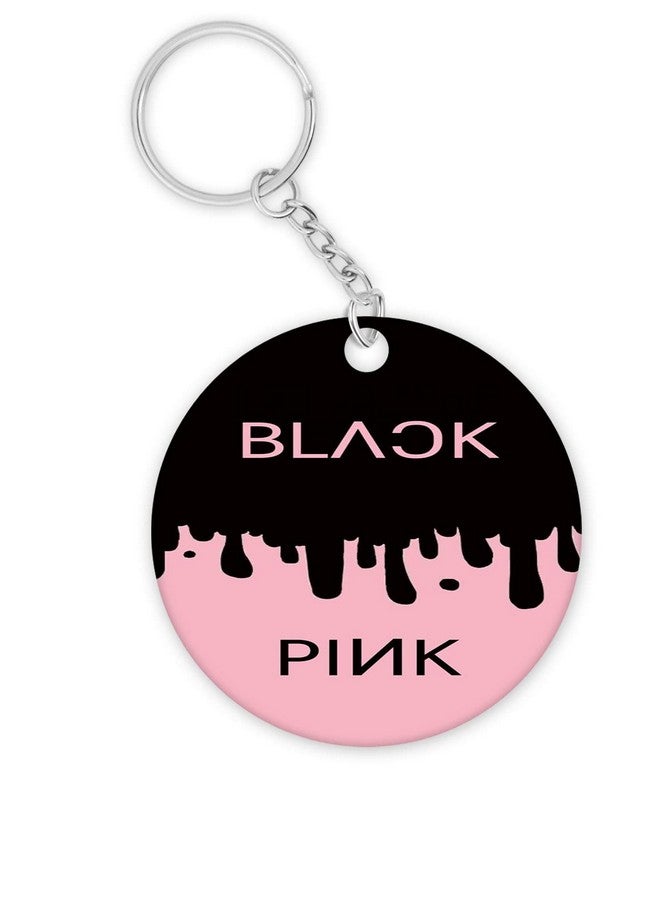 NH10 DESIGNS NH10 DESIGNS Black Pink Mug Blackpink Signature Mug with Keychain Gift for Girls Boys Hd Printed Microwave Safe Three Tone Light Pink Ceramic Coffee Mug (350 ml)(3TONEBLKPNKMK-38) Pack of 2 - Image 5