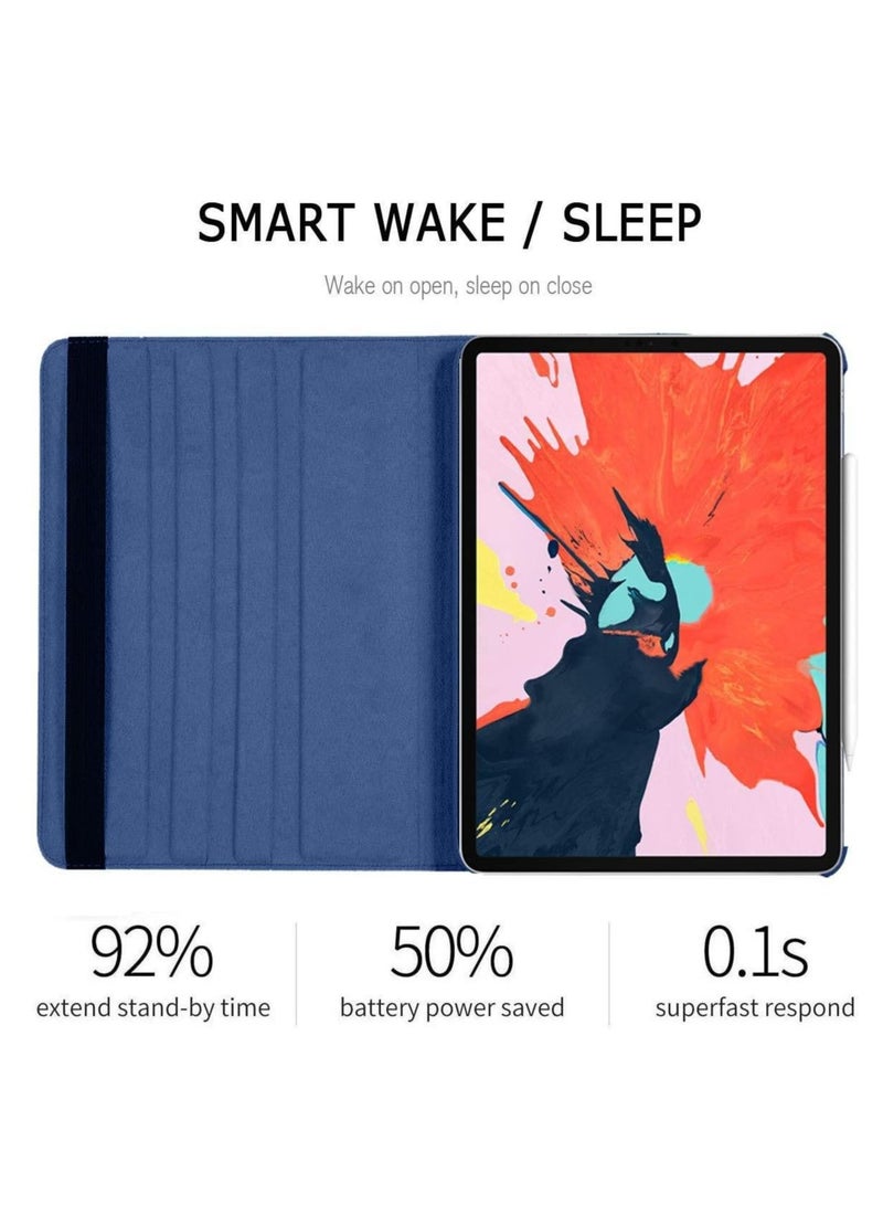 Case Compatible with Apple iPad Mini 4, [Wallet Case] Shockproof PU Leather Book Style Flip Folio 360° Rotating Total Protection Cover With Auto Wake/Sleep  - Image 4