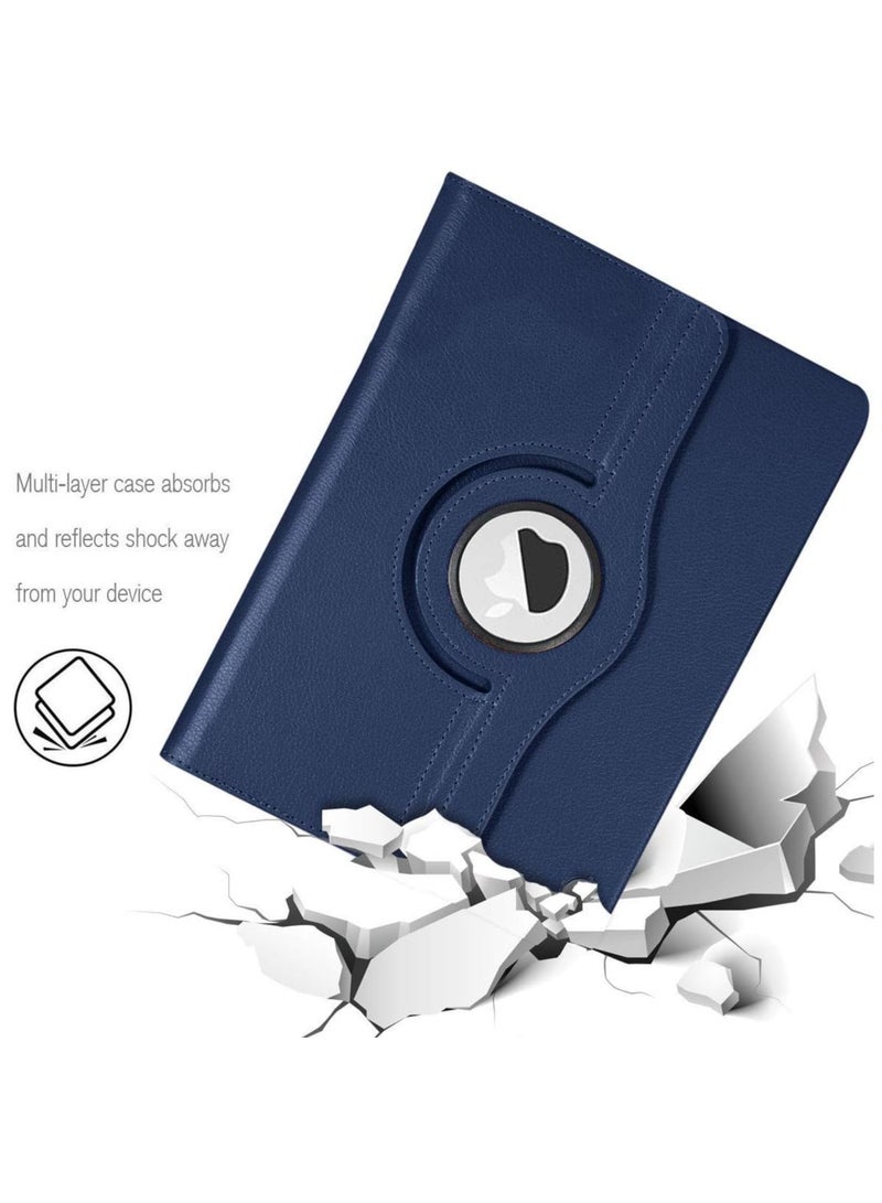 Case Compatible with Apple iPad Mini 4, [Wallet Case] Shockproof PU Leather Book Style Flip Folio 360° Rotating Total Protection Cover With Auto Wake/Sleep  - Image 3