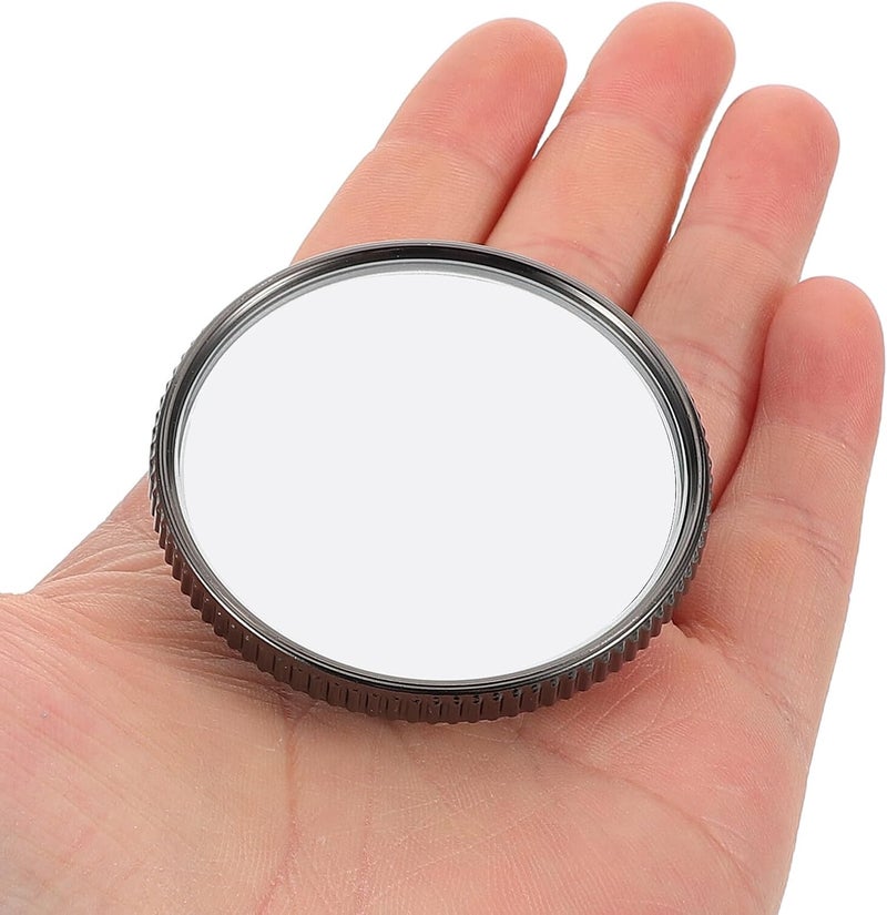 Garneck 2pcs Carbon Black Blind Spot Mirrors Side View Mirror Auxiliary Rearview Self-adhesive Glass for Car Blind Zone Safety Enhancement - Image 4