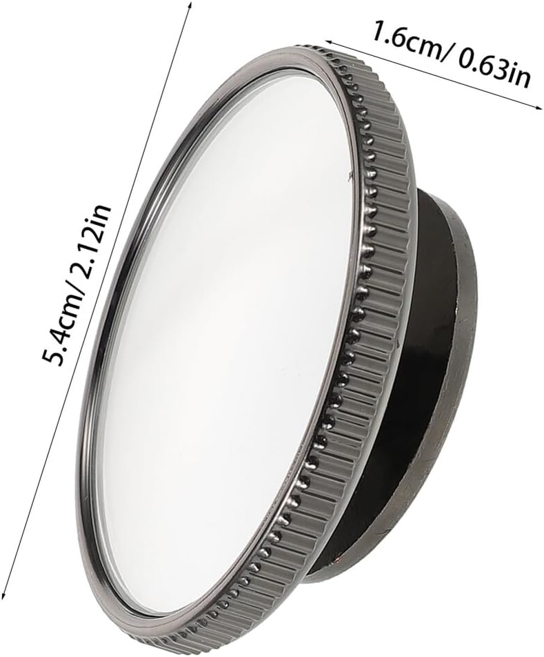 Garneck 2pcs Carbon Black Blind Spot Mirrors Side View Mirror Auxiliary Rearview Self-adhesive Glass for Car Blind Zone Safety Enhancement - Image 2