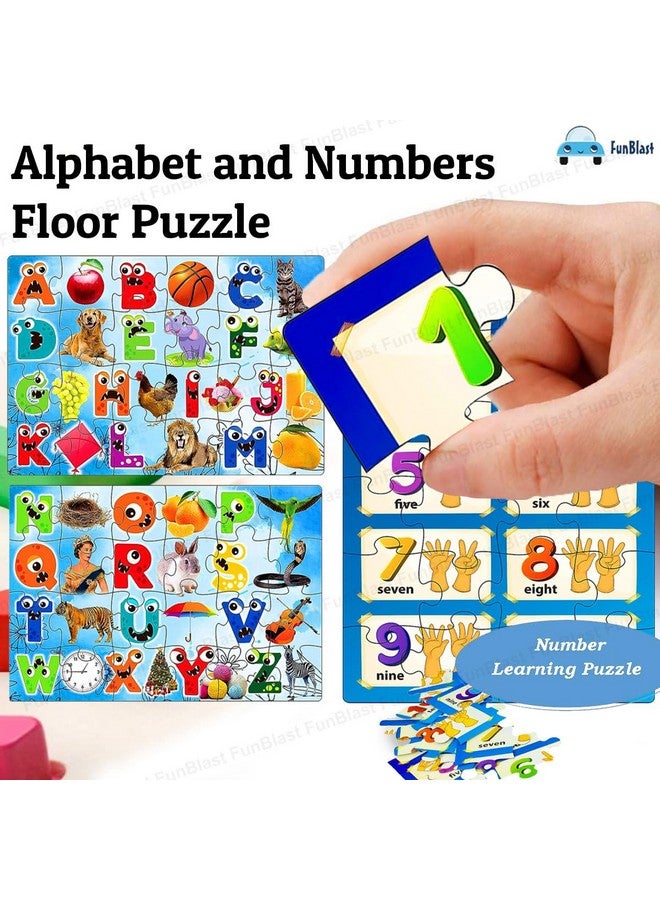 فنبلاست ألغاز الصور المقطوعة الأبجدية من فن بلاست للأطفال، ألغاز الصور المقطوعة لتعلم الأبجدية والأرقام، ألغاز ABC و123، ألغاز للأطفال من سن 3 سنوات فما فوق (72 قطعة؛ متعددة الألوان) - Image 3