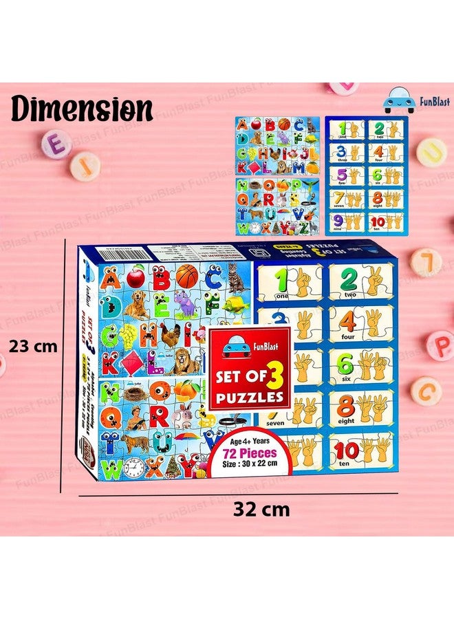 فنبلاست ألغاز الصور المقطوعة الأبجدية من فن بلاست للأطفال، ألغاز الصور المقطوعة لتعلم الأبجدية والأرقام، ألغاز ABC و123، ألغاز للأطفال من سن 3 سنوات فما فوق (72 قطعة؛ متعددة الألوان) - Image 2