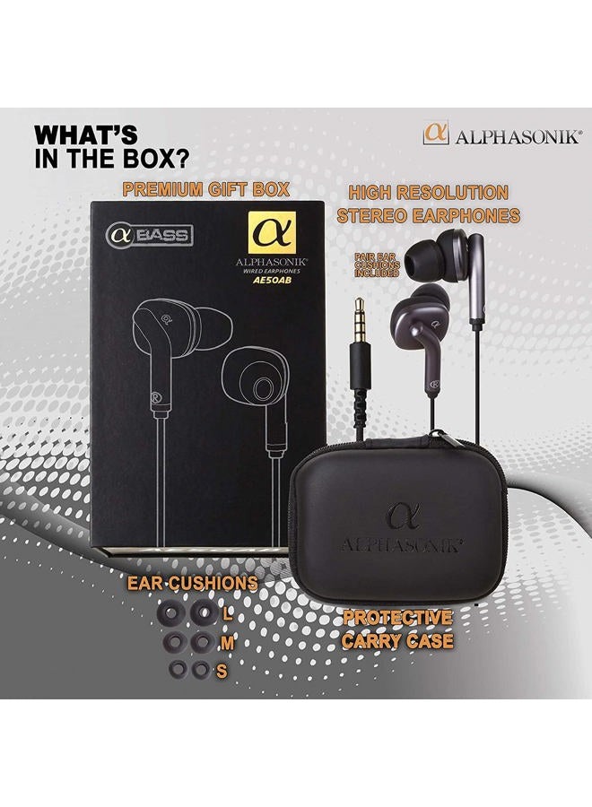 Alphasonik GE 98733 Premium In Ear Noise Isolating Headset Earphones/Earbuds/Headphones with Stereo Microphone & Remote Control Made for Apple iPhone iPad iPod Samsung Galaxy and More IOS/Android Smartphones - Image 3