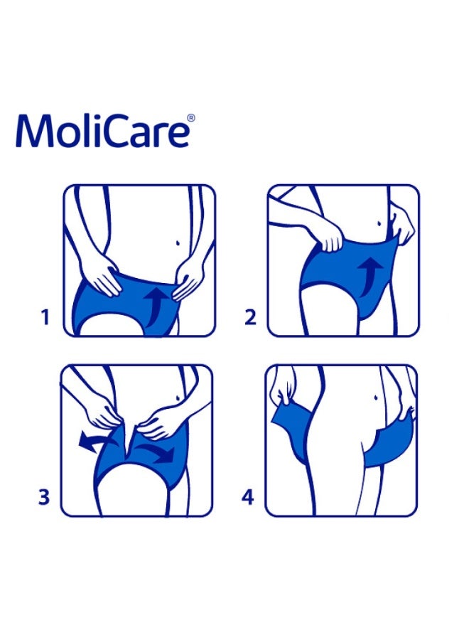 Molicare Adult Diaper Pants, MoliCare Premium Mobile, Diapers pants for adult incontinence, Unisex, Extra Large, 6 drops, 14 pieces/pack - Image 4