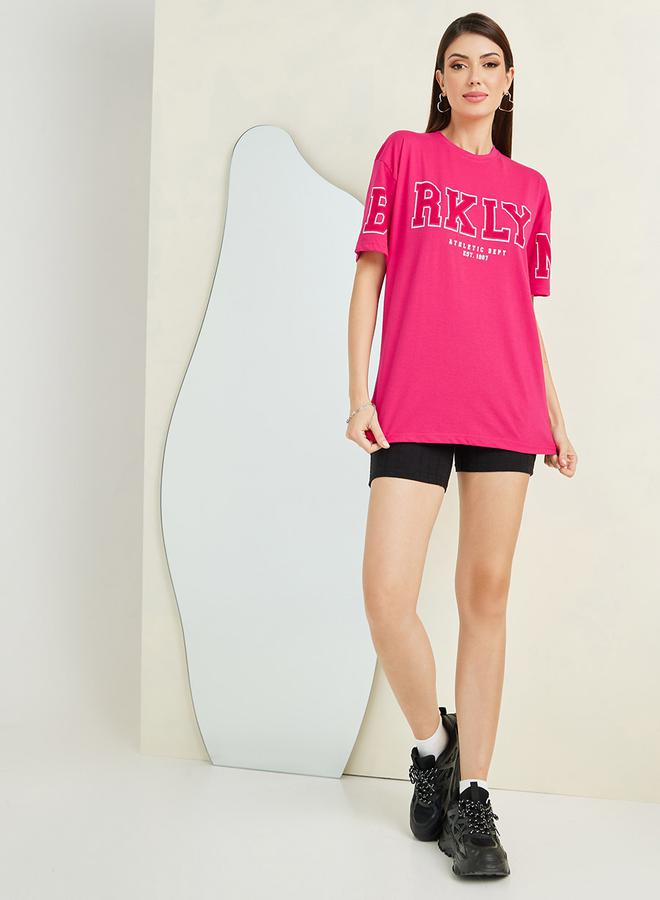 Styli Oversized Brooklyn Print Longline T-Shirt  - Image 2