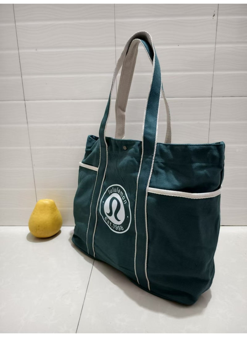 لولوليمون حقيبة لولو قماش 20 لتر، حقيبة تنس يوغا رياضية، حقيبة يد متعددة الوظائف، حقيبة شاطئ غير رسمية - Image 3