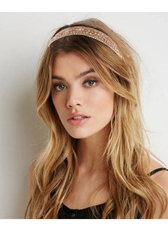 Wecoe Rhinestone Headband Women Girls Bling Headbands Fashion Diamond Headband Crystal Sparkly Headbands Glitter Headband Hair Band Hair Hoop Hair Accessories Gifts For Women Girls Ladies (Coffee)  - Image 5