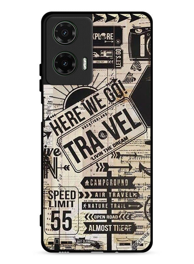 Covernex غطاء حماية لموتورولا موتو G35 5G هنا نذهب للسفر - Image 1