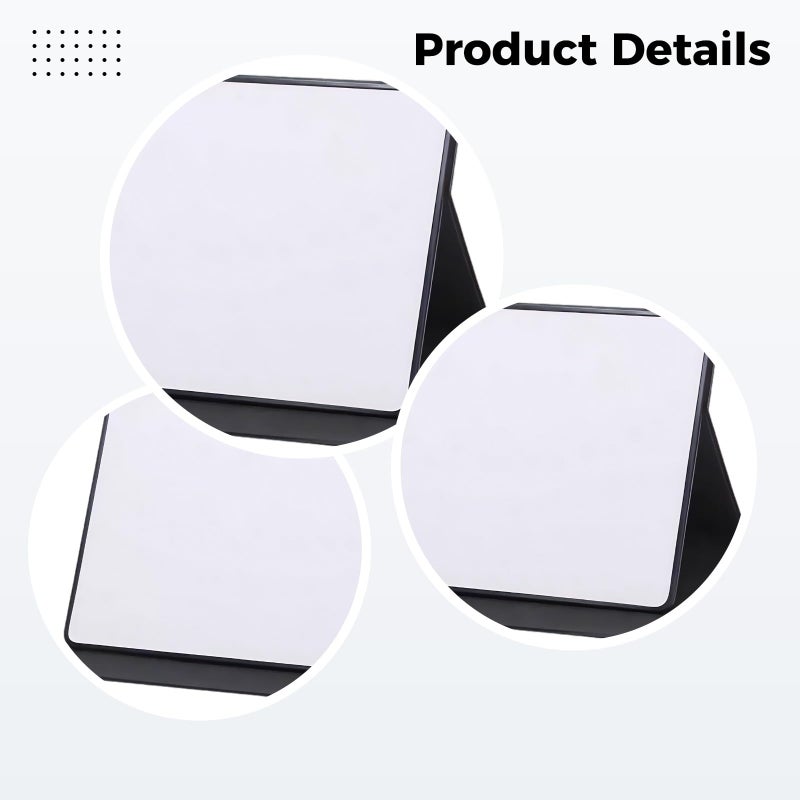 A4 Dry Erase Board With Stand Pens Eraser Portable PU Leather Bracket 12.6 X 8.7 Inch - Image 3