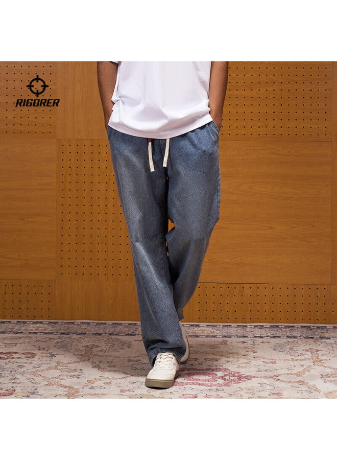 Rigorer Men's Lightweight Soft Versatile Vintage Straight-leg Jeans Casual Pants - Image 2