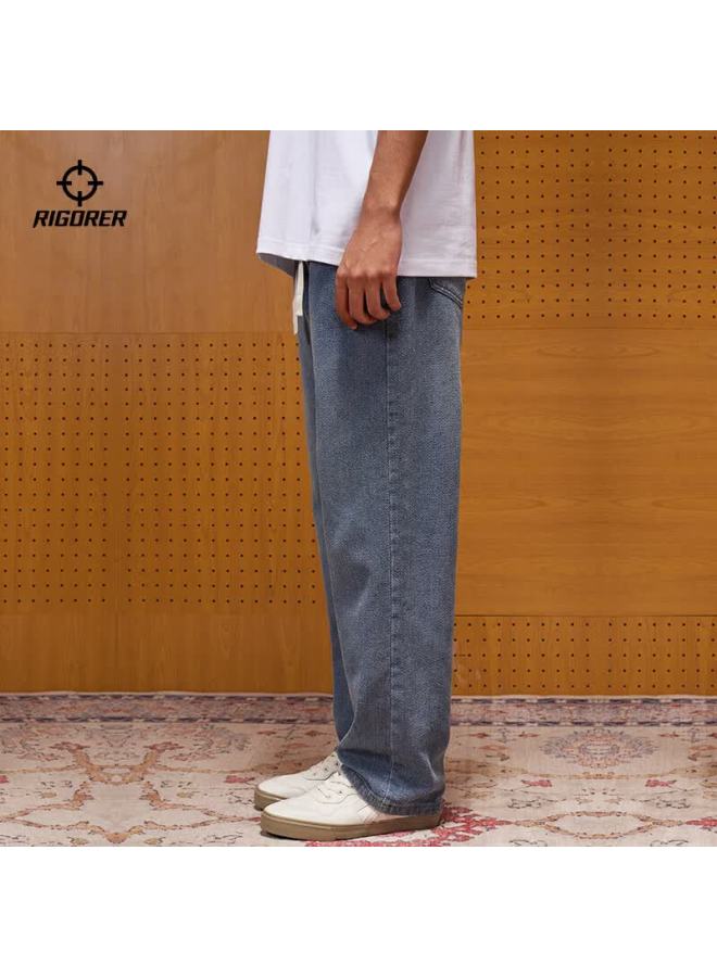 Rigorer Men's Lightweight Soft Versatile Vintage Straight-leg Jeans Casual Pants - Image 3