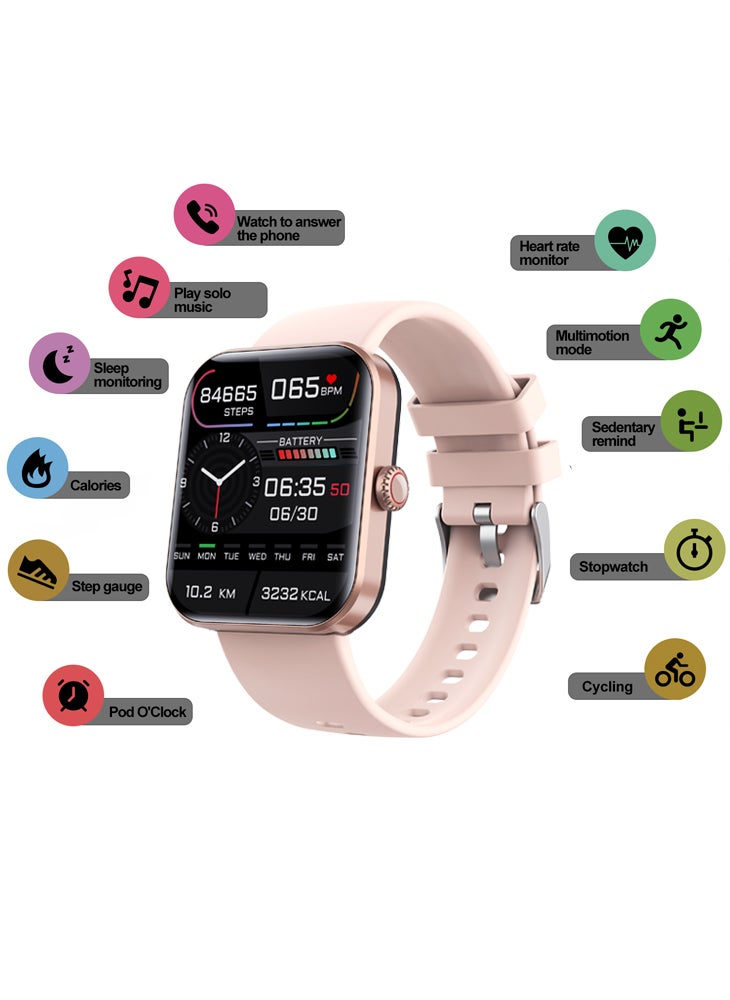 تشوميل ساعة F57L الذكية بشاشة كبيرة مقاس 1.91 بوصة لمراقبة نسبة السكر في الدم وضغط الدم غير الجراحية ساعة رياضية - Image 2