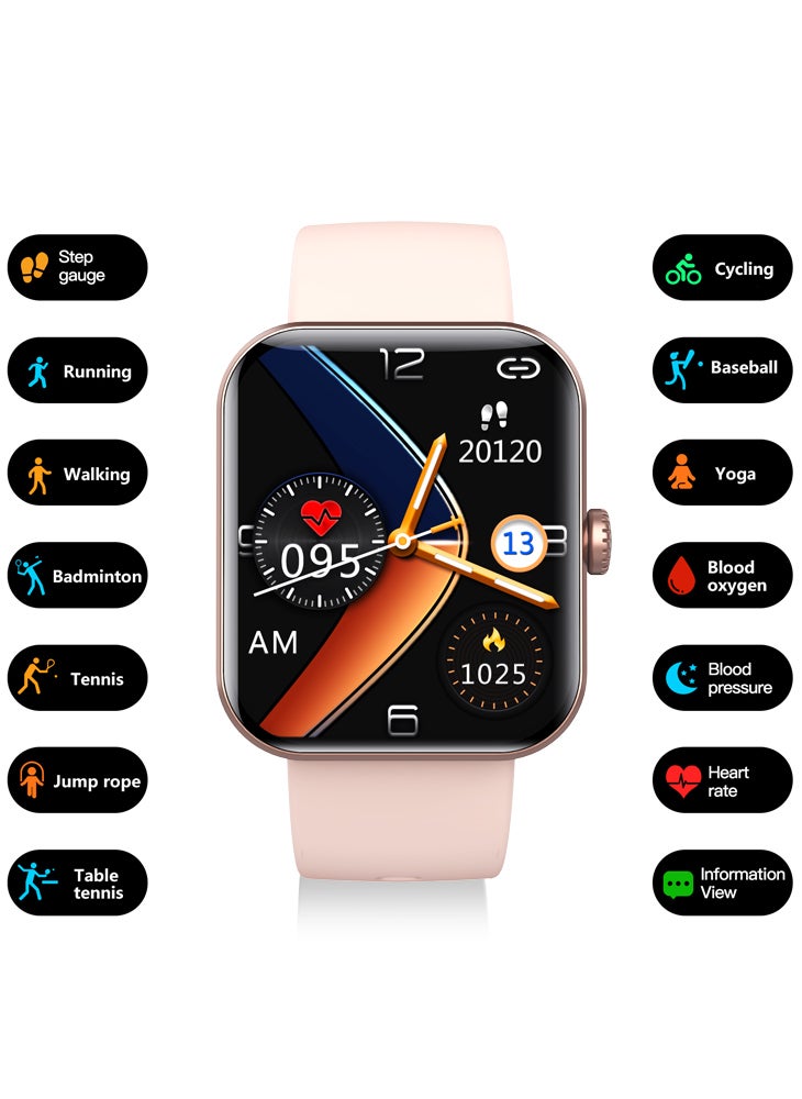 تشوميل ساعة F57L الذكية بشاشة كبيرة مقاس 1.91 بوصة لمراقبة نسبة السكر في الدم وضغط الدم غير الجراحية ساعة رياضية - Image 3