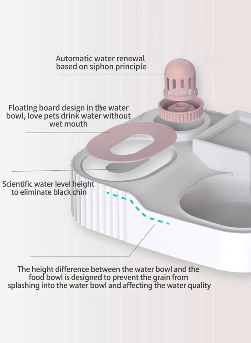 كيدل أوتوماتيكي موزع الغذاء القط أوتوماتيكي تغذية الكلب تغذية الحيوانات الأليفة وموزع المياه مجموعة التغذية وماء الشرب آلة - Image 2