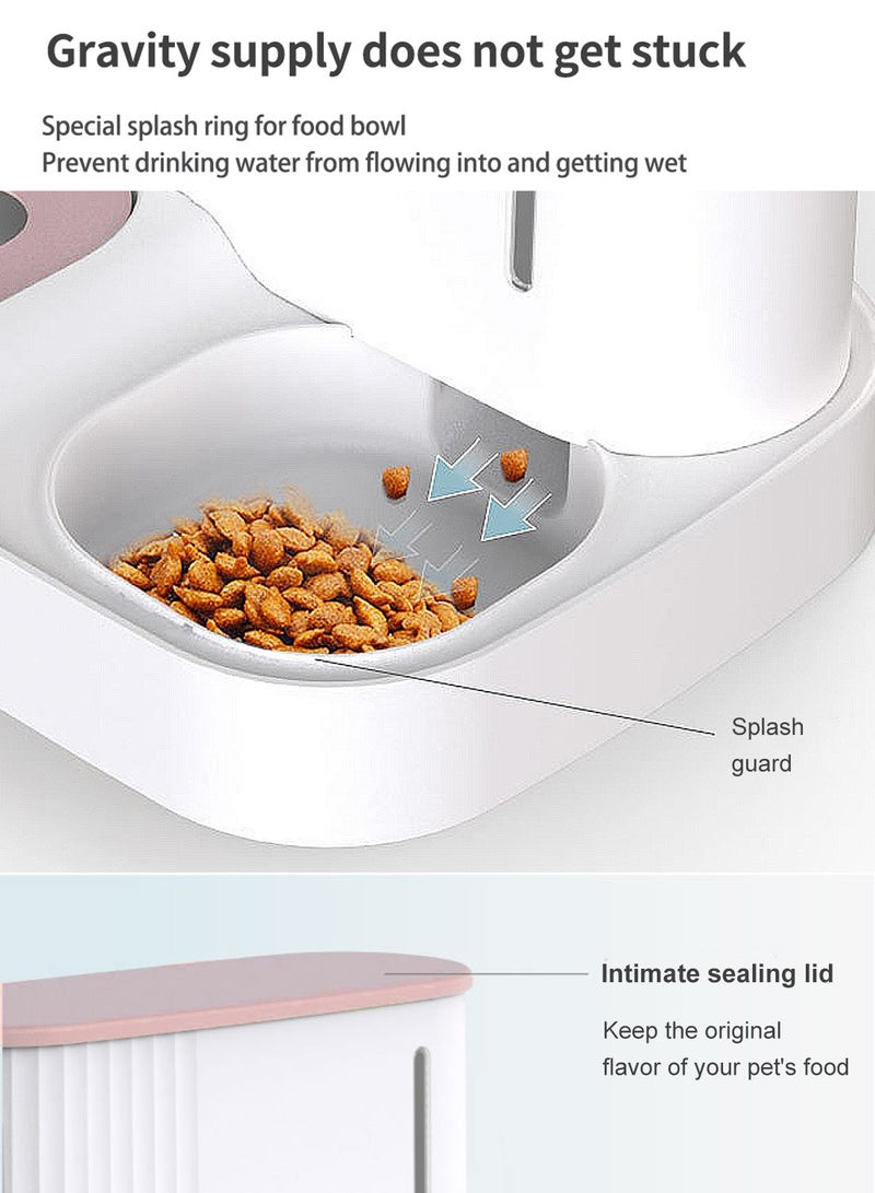 كيدل أوتوماتيكي موزع الغذاء القط أوتوماتيكي تغذية الكلب تغذية الحيوانات الأليفة وموزع المياه مجموعة التغذية وماء الشرب آلة - Image 3
