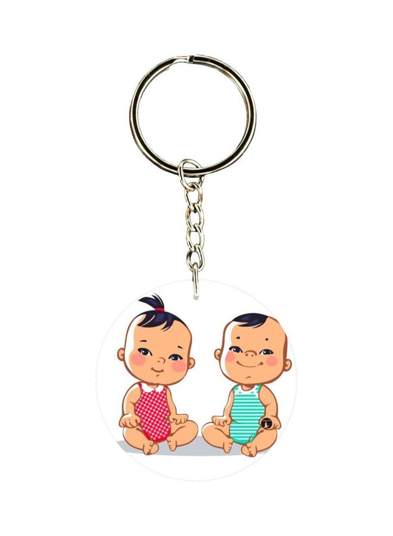 RKN Baby Doll Printed Key Chain
