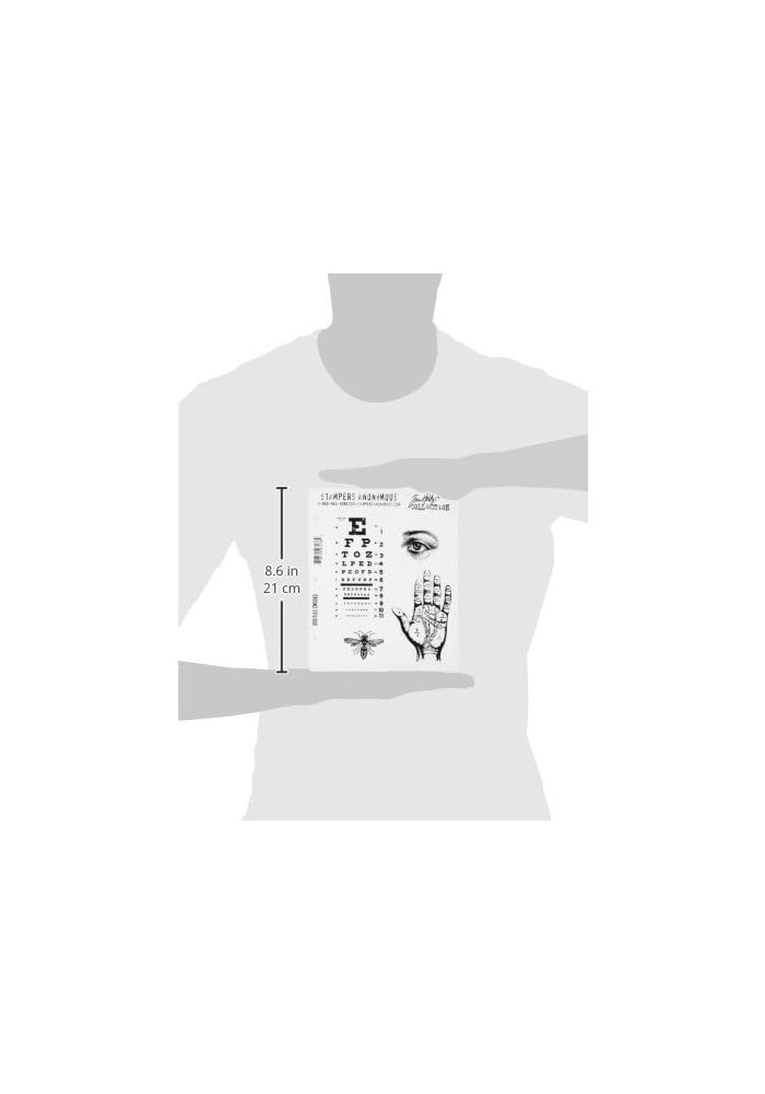 Stampers Anonymous Tim Holtz 7 x 8.5-inch Cling Rubber Stamp Set Oddities - Image 3