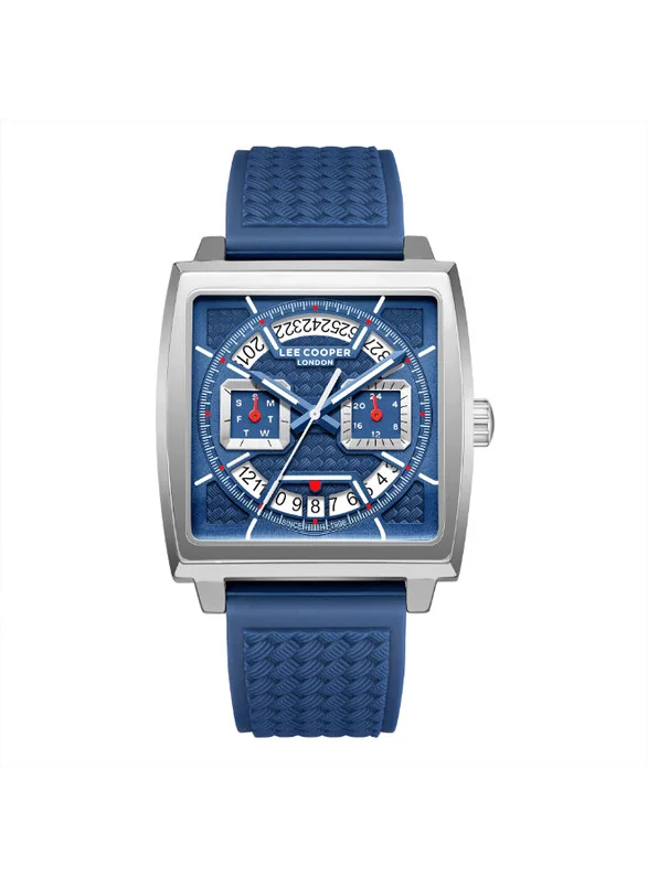 لي كوبر Lee Cooper LC08065.399 Men's Multi Function Display Watch & Silicone Strap Blue