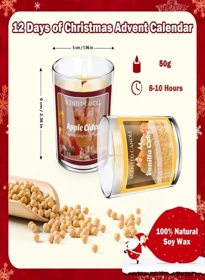 SCENTORINI Scented Candle, 50g*12 Scents with Surprise Holiday Natural Soy Candle, Gift Box Set for Outdoor Home, Party Decoration - Image 4