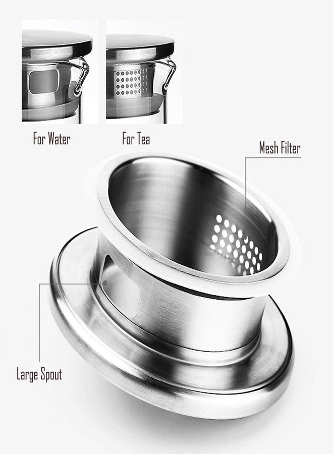 Seafront Arvekha 1.8 Liter Glass jug with lid Water jug hot Cold Water, Wine, Coffee, Milk and Juice Beverage Carafe (1 PC) - Image 4