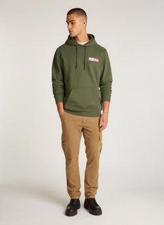 TOMMY JEANS Logo Print Drawstring Pull Over Hoodie  - Image 4