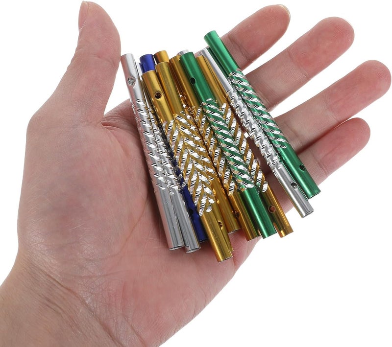 41pcs Wind Chime Tubes for Crafts - Aluminum Pipe with Pre-Drilled Hole - Metal Tone Empty Tubes & 2m Line for Home Garden Outdoor Decorations - Image 5