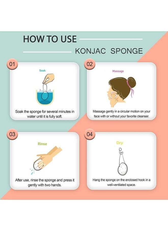 pureSOL - Pure SOL. Konjac Exfoliating Bath Sponge - Original Exfoliator Sponge – Konjac Sponge for Sensitive Skin - Deep Cleansing, Clean Pores, Remove Impurities - 100% Natural and Good for All Skin Types - Image 1