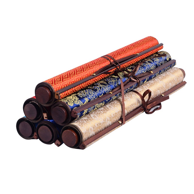 2pcs Imitation Rice Paper Many Times Water Writing Cloth Scroll Brush Water Writing Cloth for Woman (38x88cm Printing Blank) - Image 3