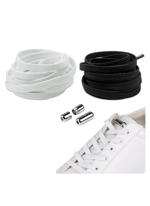 2 Pairs Elastic Shoe Strings, Lace Replacements Tie less