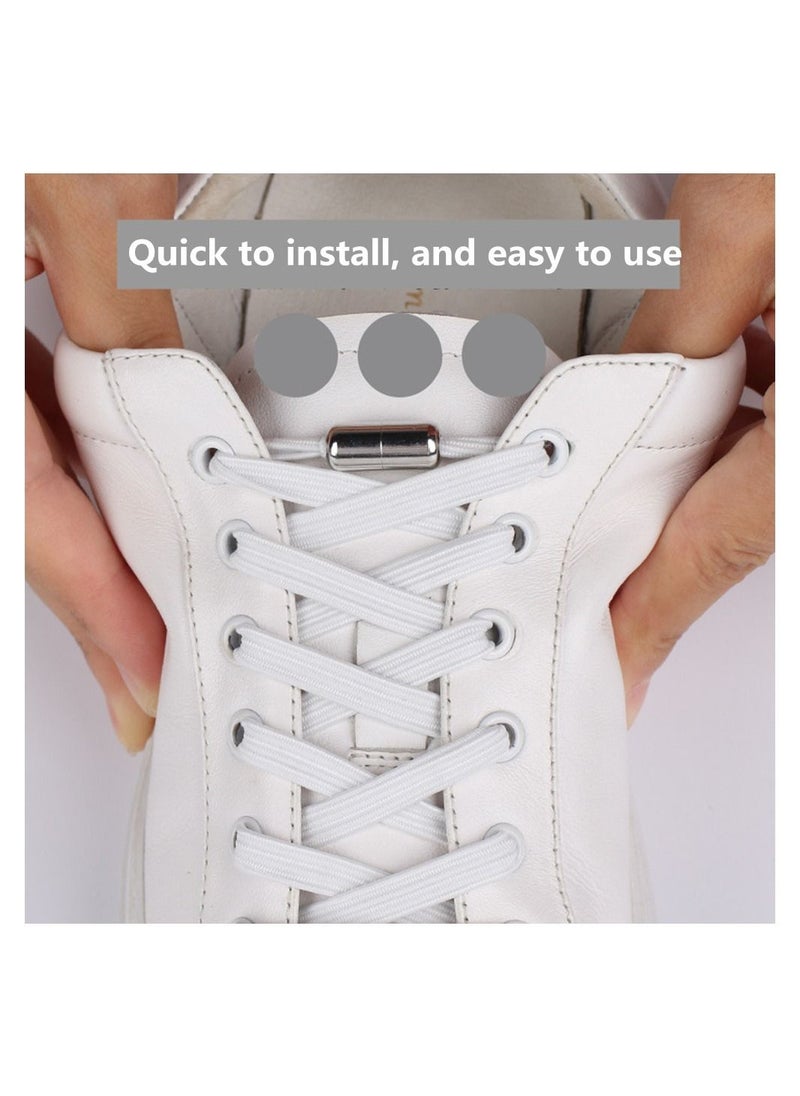 2 Pairs Elastic Shoe Strings, Lace Replacements Tie less