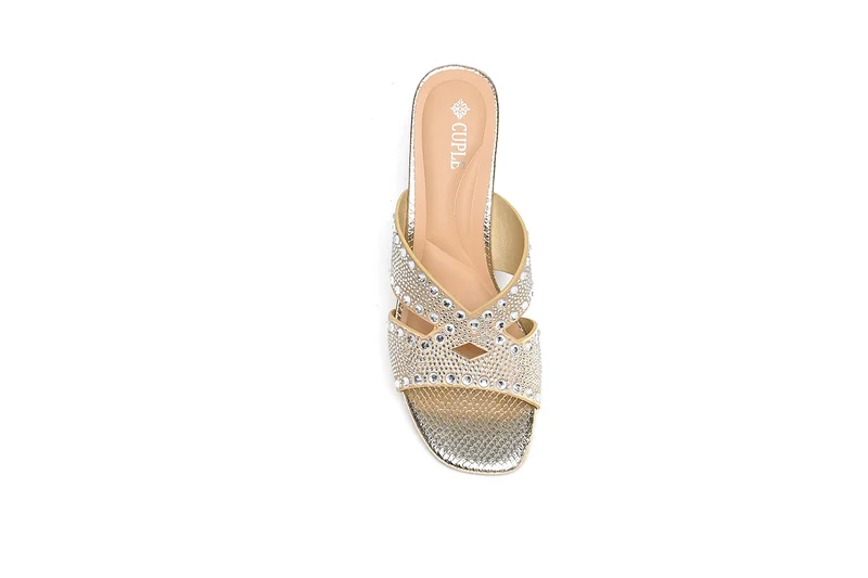 Cuple Comfort Embellished Platform Sandals