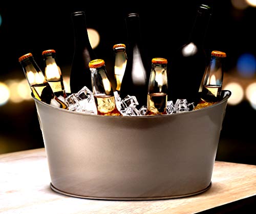 Old Dutch International Phantom 554PH Beverage Tub, 8 Quart, Metallic Gray - Image 2