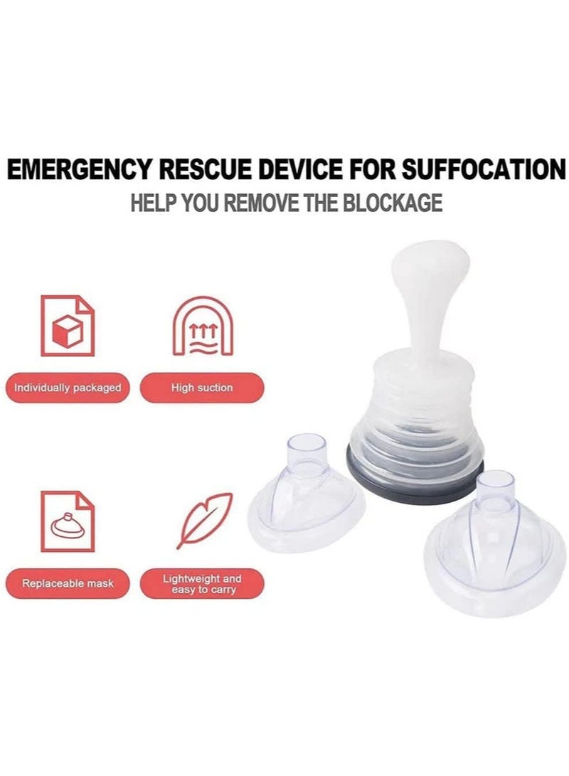 هالونهي جهاز طوارئ الاختناق، جهاز إنقاذ شفط محمول احترافي، مجموعة علاج الطوارئ، تدريب الإنعاش القلبي الرئوي، واقي للوجه، جهاز علاج الاختناق في حالات الطوارئ للأطفال والكبار، سهل الاستخدام - Image 4