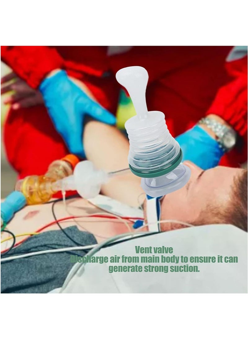 هالونهي جهاز طوارئ الاختناق، جهاز إنقاذ شفط محمول احترافي، مجموعة علاج الطوارئ، تدريب الإنعاش القلبي الرئوي، واقي للوجه، جهاز علاج الاختناق في حالات الطوارئ للأطفال والكبار، سهل الاستخدام - Image 2