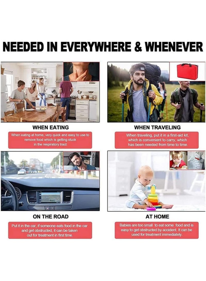 هالونهي جهاز طوارئ الاختناق، جهاز إنقاذ شفط محمول احترافي، مجموعة علاج الطوارئ، تدريب الإنعاش القلبي الرئوي، واقي للوجه، جهاز علاج الاختناق في حالات الطوارئ للأطفال والكبار، سهل الاستخدام - Image 5