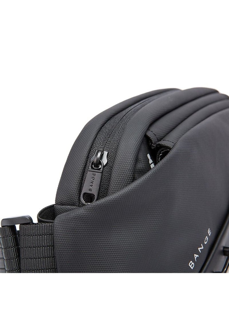 BANGE Men Waterproof Business Casual Chest Bag and Crossbody Messenger Bag - Image 5