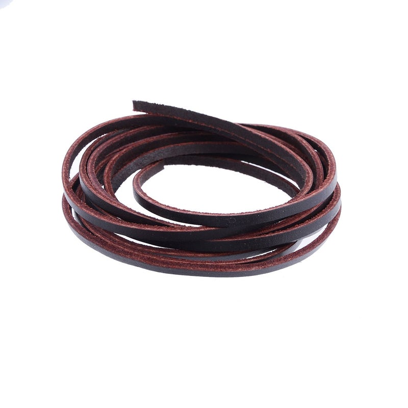 Lify رباط أحذية جلدية بلون بني داكن، متوفر بأطوال 60 سم، 80 سم، 100 سم، 120 سم، 150 سم و180 سم - Image 1